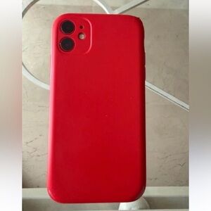 Vibrant Red Phone Case I Phone 11